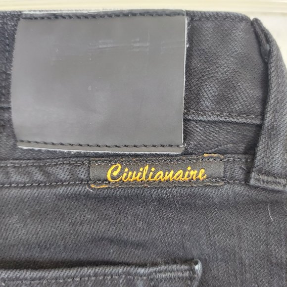 Civilianaire Mid Rise Slim Stretch Black Womens Jean Sz 30 / 10 - Picture 5 of 12
